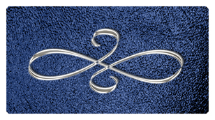 DSC700 601 SL SH BL Silver Scroll Shimmer Blue Background
